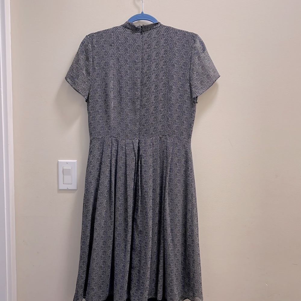 NWOT Ann Taylor Tie Neck Midi Dress (Size 8) - Picture 7 of 8